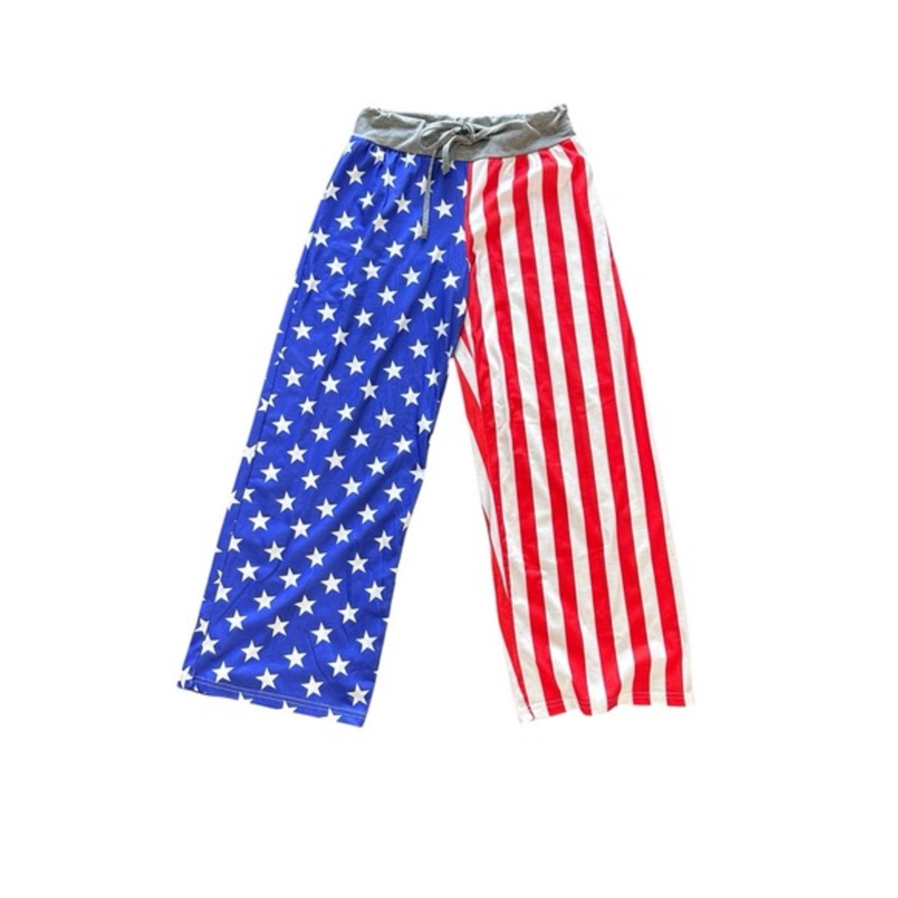 USA‎ American Flag Pants - Women's Patriotic Pants - Large  4th of July